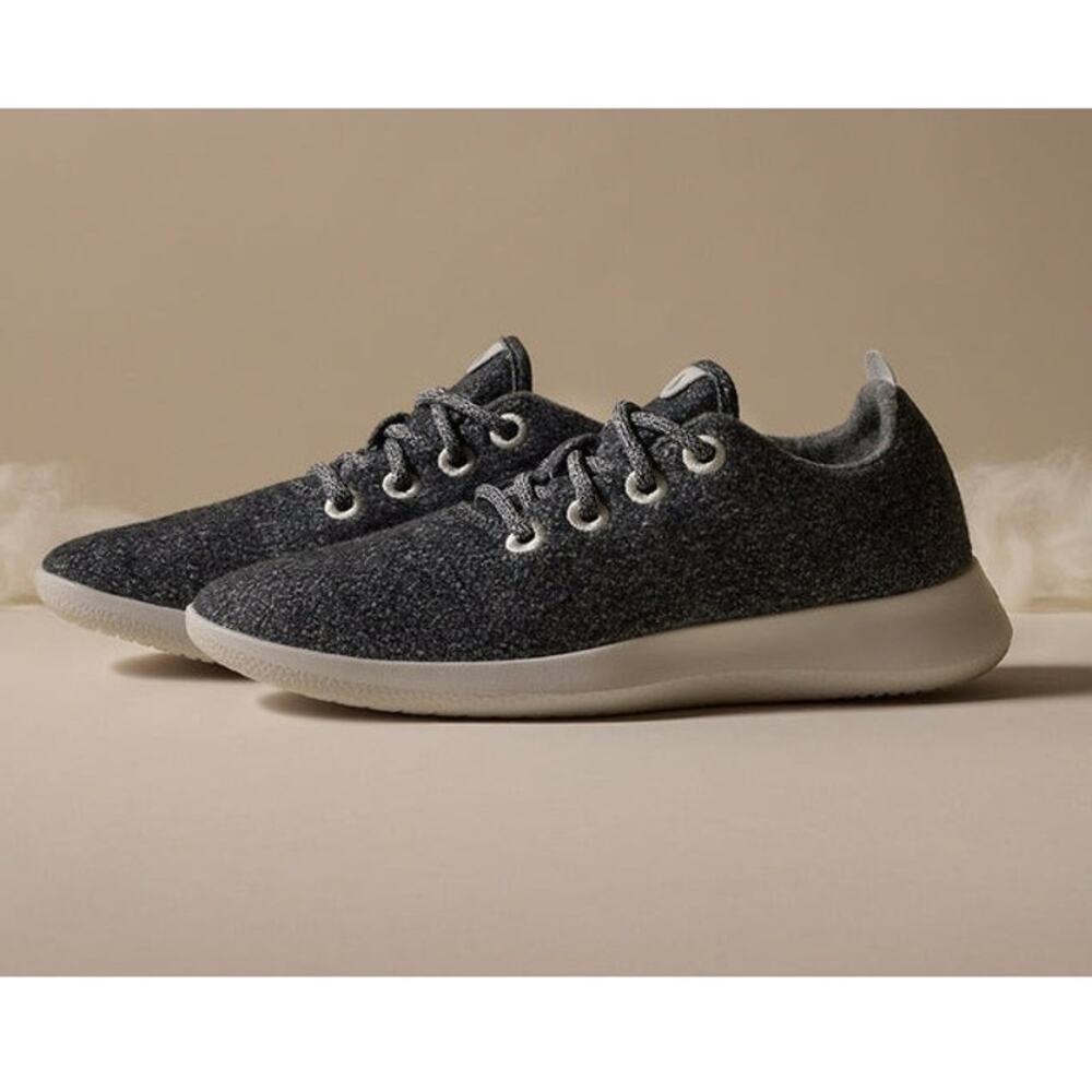 Allbirds Wool Runners Charcoal Gray Athletic Sneakers Lace Up Size 7